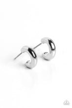Load image into Gallery viewer, Catwalk Curls Silver Hoop Earrings