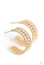 Load image into Gallery viewer, Dotted Darling Gold Hoop Earrings