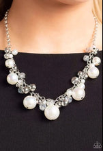 Load image into Gallery viewer, Scratched Shimmer White Necklace