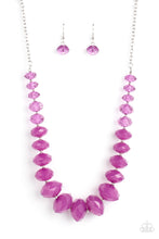 Load image into Gallery viewer, Happy-Glow-Lucky Purple Necklace