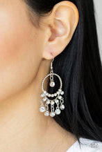 Load image into Gallery viewer, Cosmic Chandeliers White Earrings