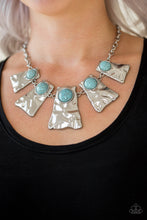Load image into Gallery viewer, Cougar Blue Turquoise Necklace