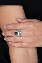 Load image into Gallery viewer, Crowned Victor Black Ring