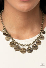 Load image into Gallery viewer, Delightfully Dappled Brass Necklace
