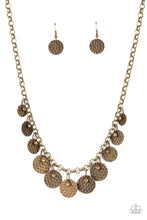 Load image into Gallery viewer, Delightfully Dappled Brass Necklace