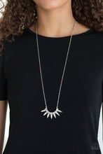 Load image into Gallery viewer, Empirical Elegance White Rhinestones Silver Necklace