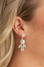 Load image into Gallery viewer, Extra Elite White Post Jacket Earrings