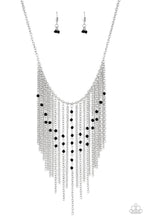 Load image into Gallery viewer, First Class Fringe Black Necklace