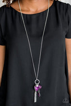 Load image into Gallery viewer, Haute Heartbreaker Purple Necklace