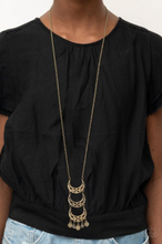 Load image into Gallery viewer, Half-Moon Child Brass Necklace