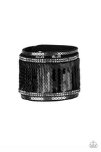 Load image into Gallery viewer, Heads of Mermaid Tails Black Urban Wrap Bracelet