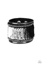 Load image into Gallery viewer, Heads of Mermaid Tails Black Urban Wrap Bracelet