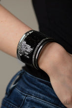 Load image into Gallery viewer, Heads of Mermaid Tails Black Urban Wrap Bracelet