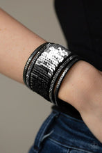 Load image into Gallery viewer, Heads of Mermaid Tails Black Urban Wrap Bracelet