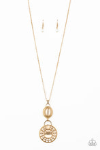 Load image into Gallery viewer, Hook, Vine and Sinker Gold Necklace