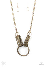 Load image into Gallery viewer, Lip Sync Links Brass Necklace