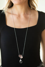Load image into Gallery viewer, Lover Pink and Red Rhinestone Lanyard Necklace