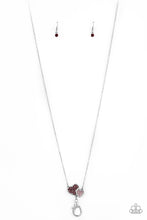 Load image into Gallery viewer, Lover Pink and Red Rhinestone Lanyard Necklace