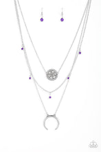 Load image into Gallery viewer, Lunar Lotus Purple Necklace