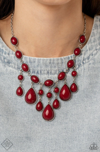 Load image into Gallery viewer, Mediterranean Mystery Red Necklace