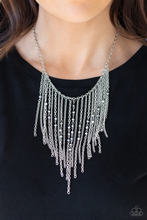 Load image into Gallery viewer, First Class Fringe Silver Necklace