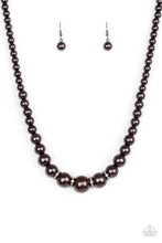 Load image into Gallery viewer, Party Pearls Black Necklace