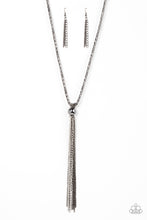 Load image into Gallery viewer, Metallic Mesh-Up Black Necklace
