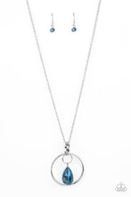 Load image into Gallery viewer, Swinging Shimmer Blue Necklace