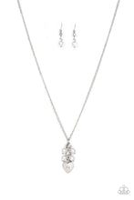 Load image into Gallery viewer, Pop It and Locket White Necklace