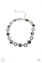 Load image into Gallery viewer, Rhinestone Rollout Silver Choker Necklace