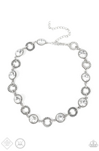 Load image into Gallery viewer, Rhinestone Rollout White Choker Necklace