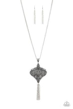 Load image into Gallery viewer, Rural Remedy Studded Ornate Detail Pendant Silver Necklace
