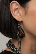 Load image into Gallery viewer, Scarfed for Attention (Gunmetal) Black Necklace