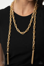Load image into Gallery viewer, Scarfed for Attention Gold Necklace