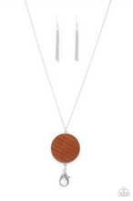 Load image into Gallery viewer, Wondrously Woven Brown Lanyard Necklace
