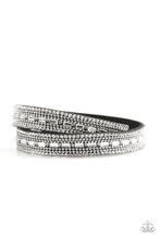 Load image into Gallery viewer, Shimmer and Sass Black Urban Wrap Bracelet
