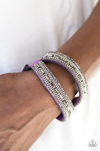 Load image into Gallery viewer, Shimmer and Sass Purple Urban Wrap Bracelet