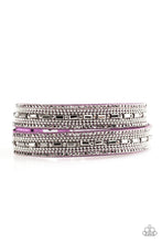Load image into Gallery viewer, Shimmer and Sass Purple Urban Wrap Bracelet