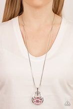 Load image into Gallery viewer, Spun Sparkle Pink Necklace