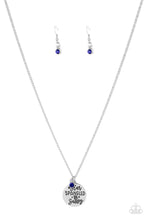 Load image into Gallery viewer, Star-Spangled Sass Blue Necklace