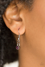 Load image into Gallery viewer, Stop, Teardrop and Roll Purple Necklace