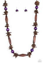 Load image into Gallery viewer, Cozumel Coast Purple Necklace