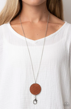 Load image into Gallery viewer, Wondrously Woven Brown Lanyard Necklace