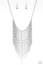 Load image into Gallery viewer, First Class Fringe Silver Necklace