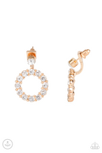 Load image into Gallery viewer, Diamond Halo Gold Jacket Earrings