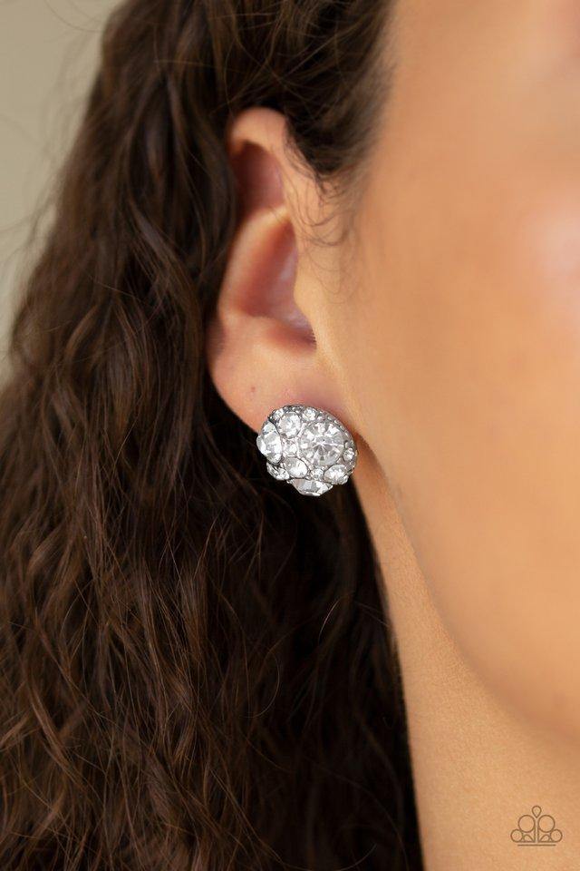 Diamond Daze White Post Earrings