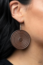 Load image into Gallery viewer, Caribbean Cymbal Brown Earrings
