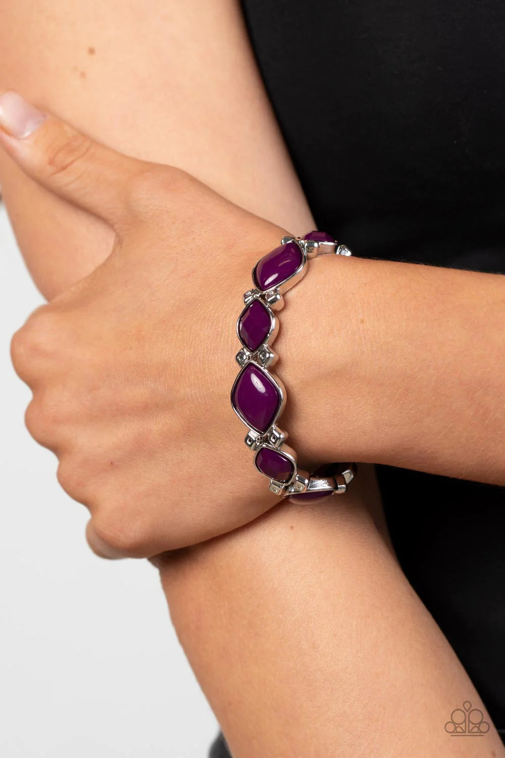 Boldly Bead-azzled Purple Bracelet
