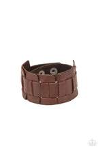 Load image into Gallery viewer, Plainly Plaited Brown Urban Warp Bracelet
