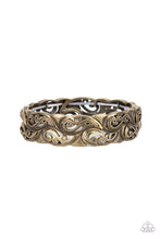 Load image into Gallery viewer, Paisley Portico Brass Bracelet
